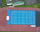 Piste d'athlétisme photo au drone - Les Essarts