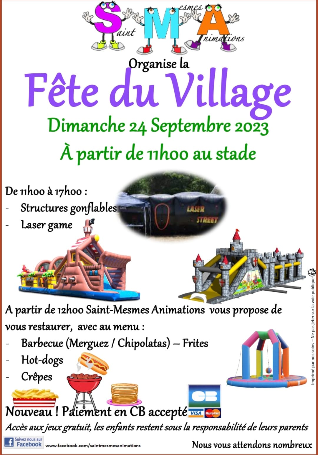 Affiche de la fête du village