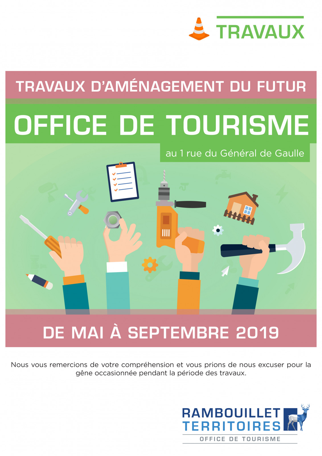 Travaux à l'office de tourisme